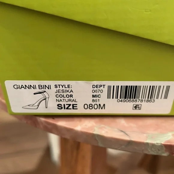 Gianni Bini Animal Print Heels with Sparkling Accents - Picture 9 of 10